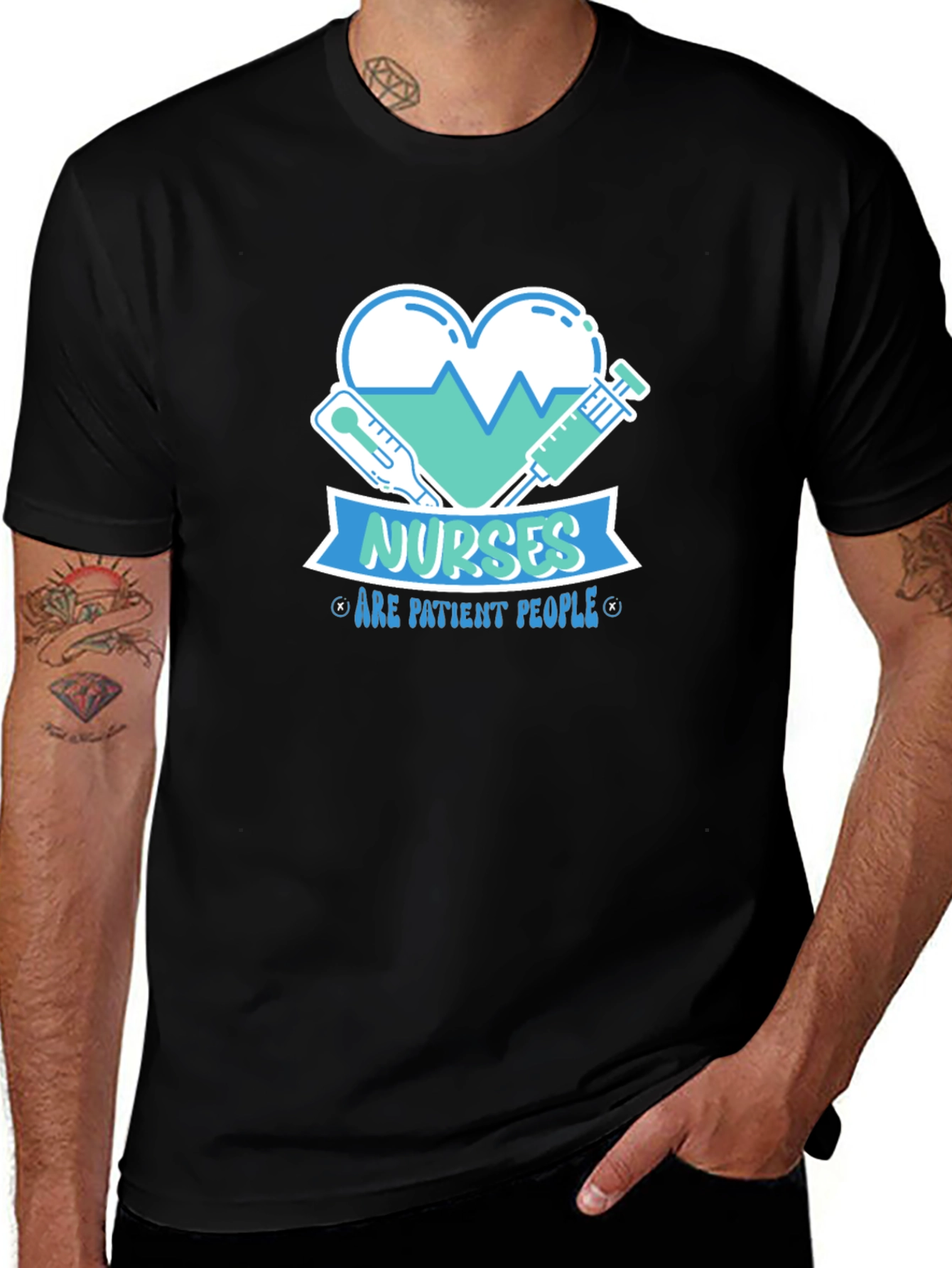 Nurses Are Patient People Graphic Tee