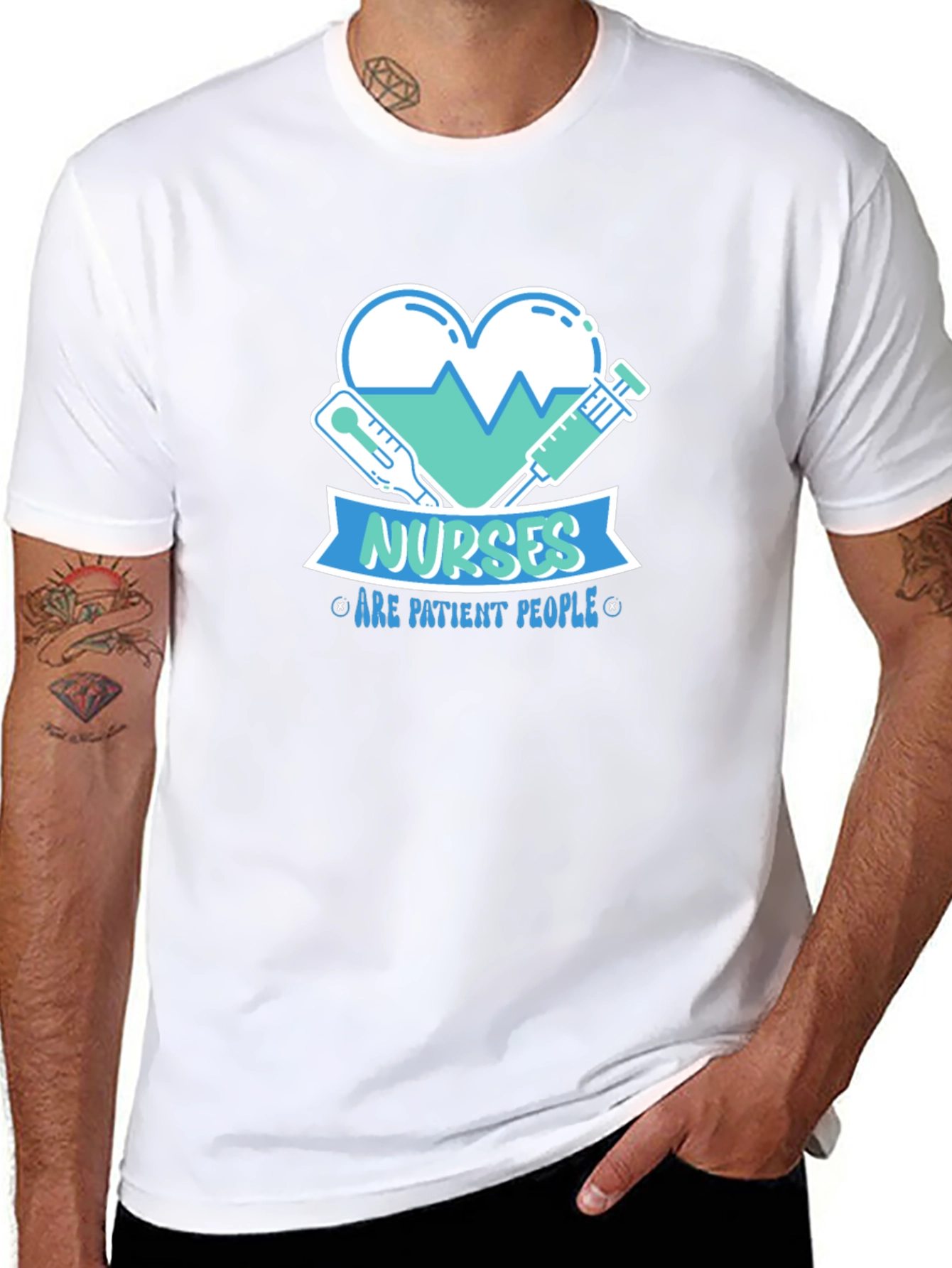 Nurses Are Patient People Graphic Tee