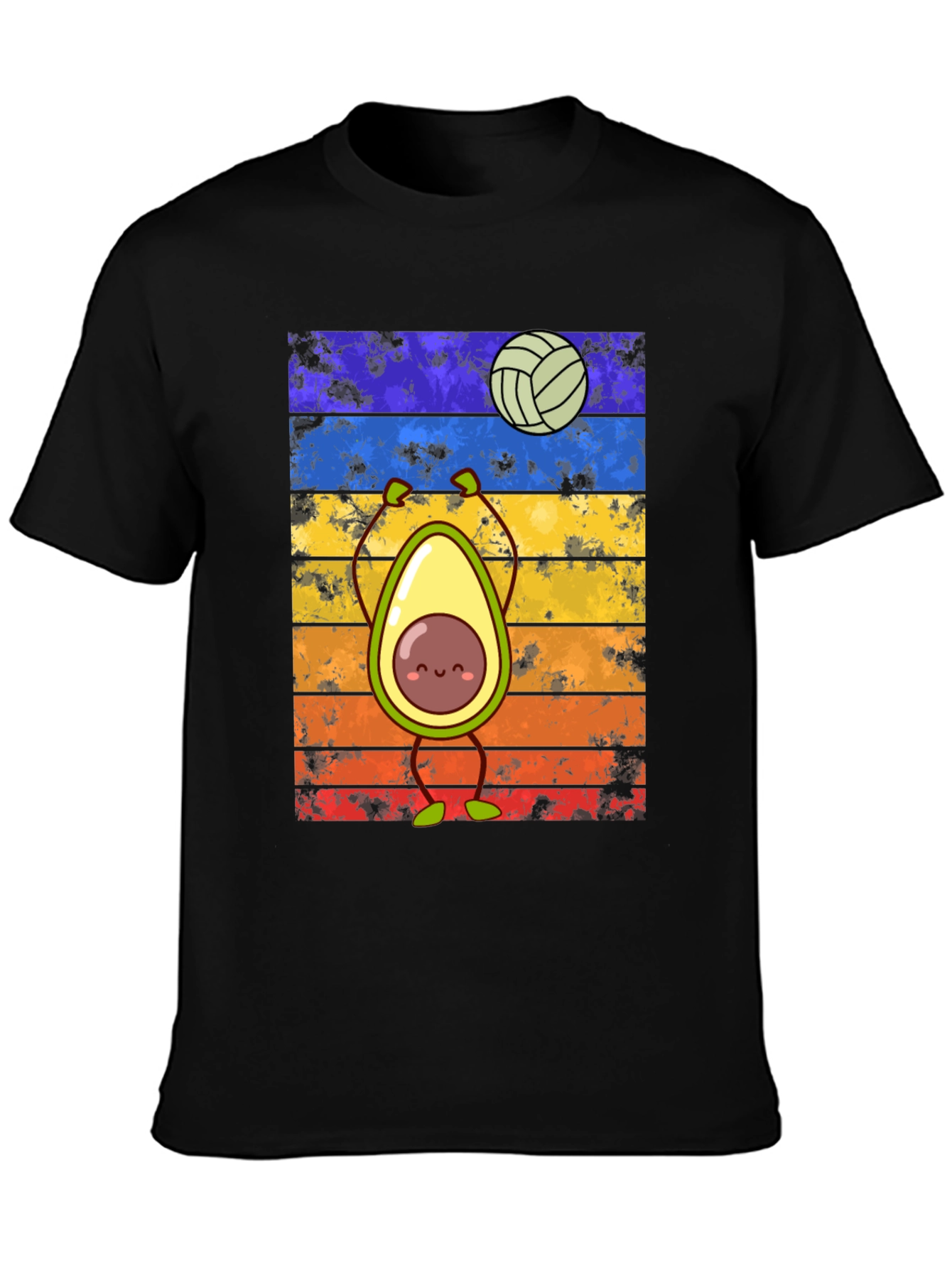 Avocado Volleyball Retro T-Shirt