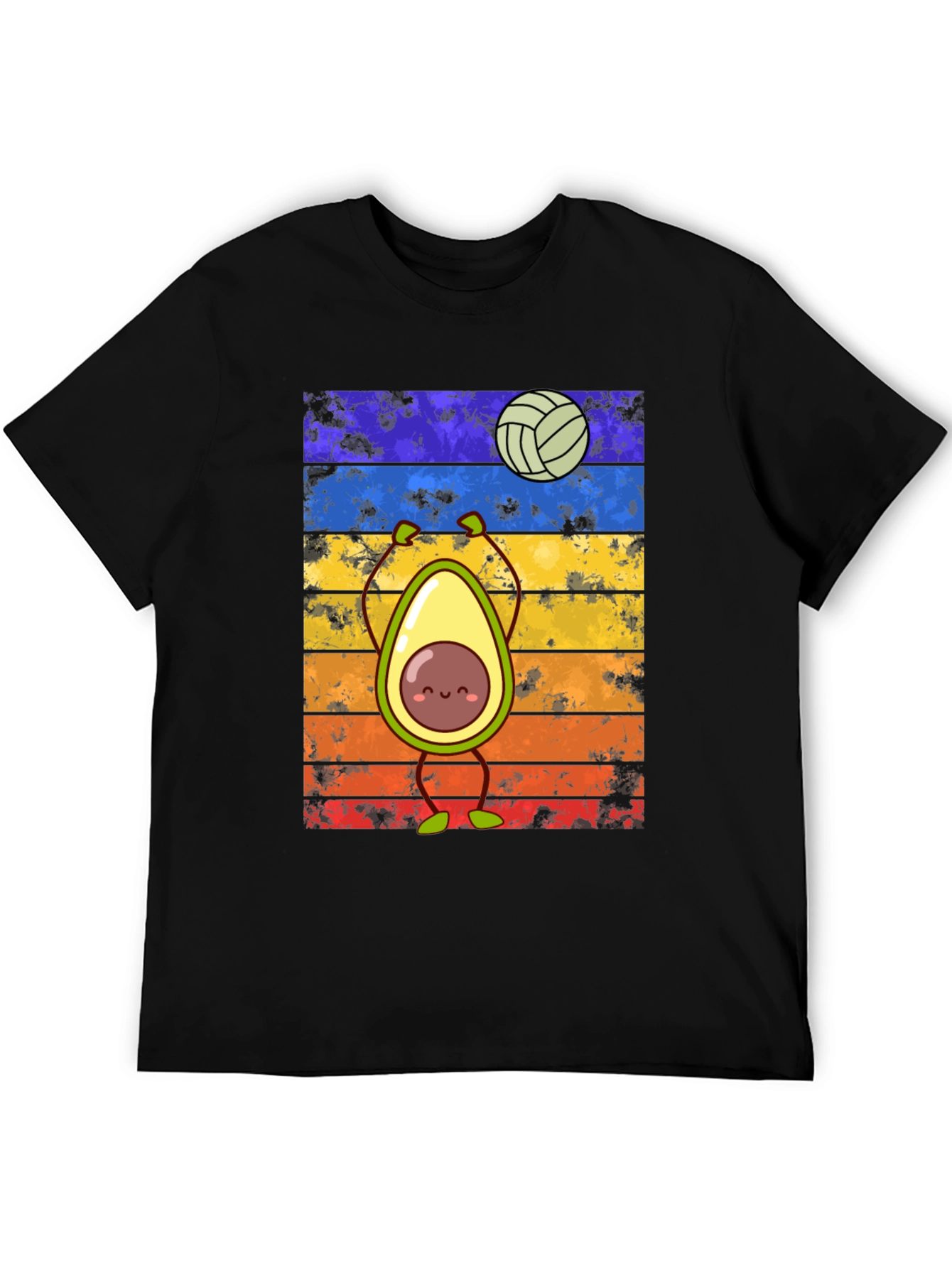 Avocado Volleyball Retro T-Shirt
