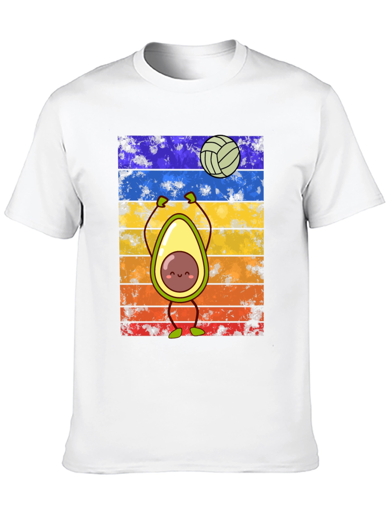 Avocado Volleyball Retro T-Shirt