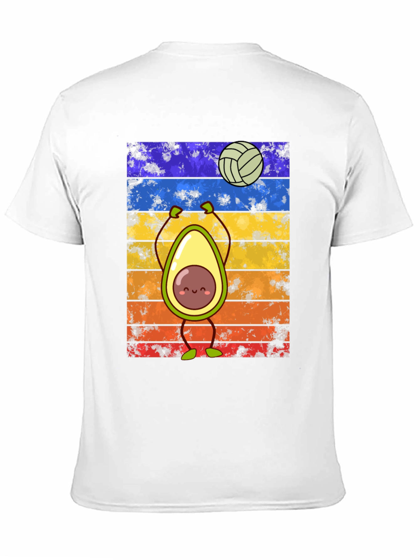 Avocado Volleyball Retro T-Shirt