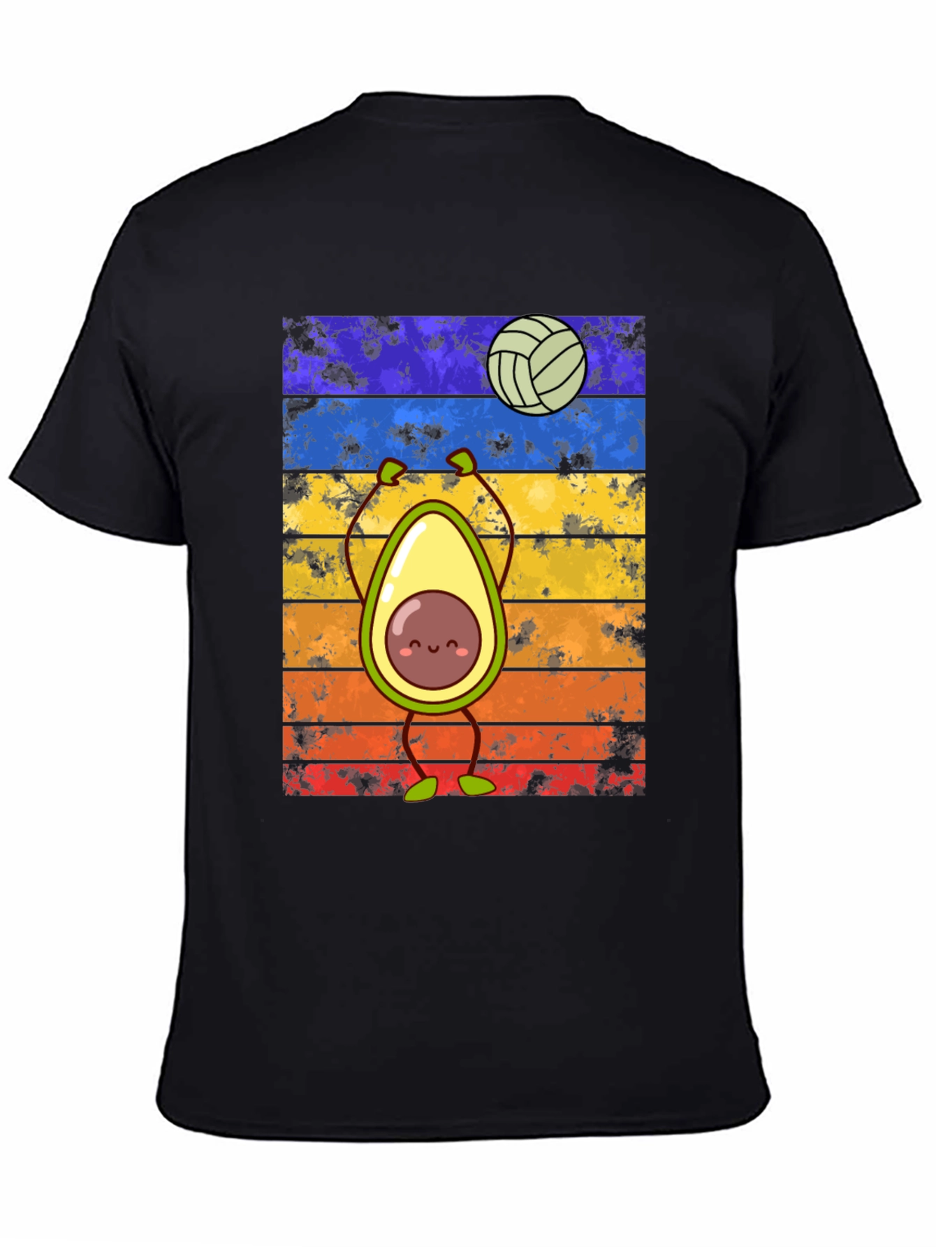 Avocado Volleyball Retro T-Shirt