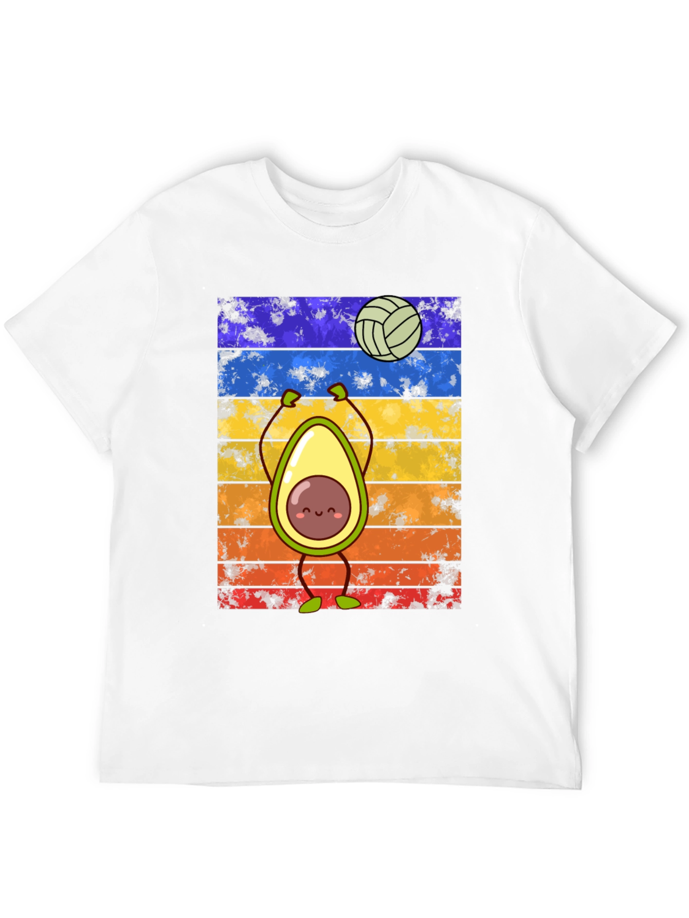 Avocado Volleyball Retro T-Shirt