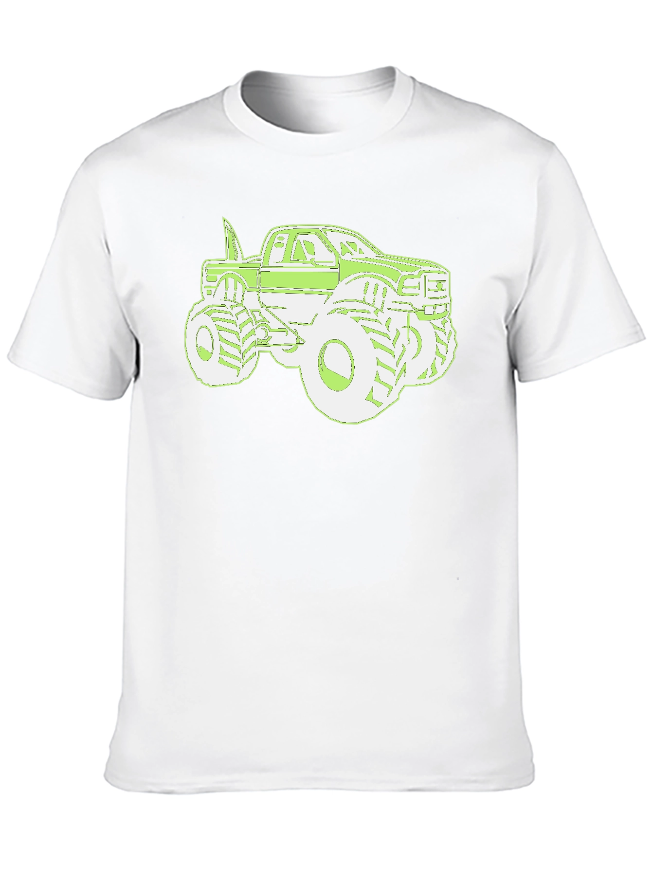 Monster Truck Graphic Tee - Cool Mens Black T-Shirt