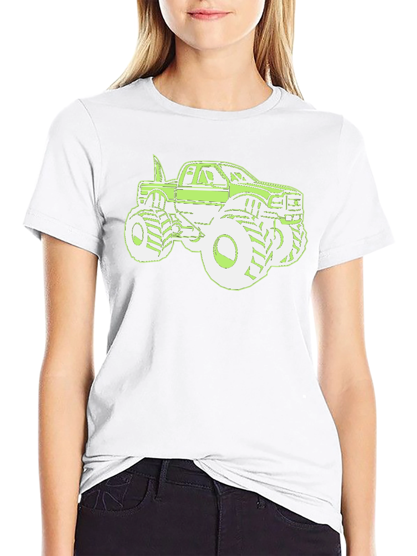 Monster Truck Graphic Tee - Cool Mens Black T-Shirt