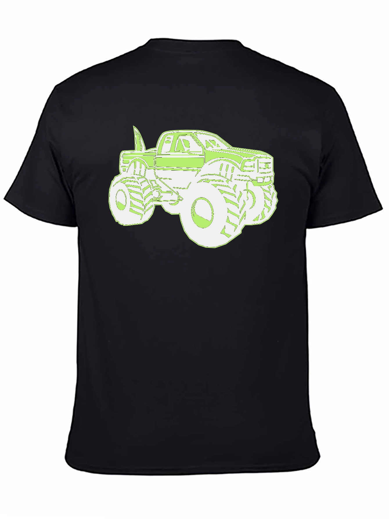 Monster Truck Graphic Tee - Cool Mens Black T-Shirt