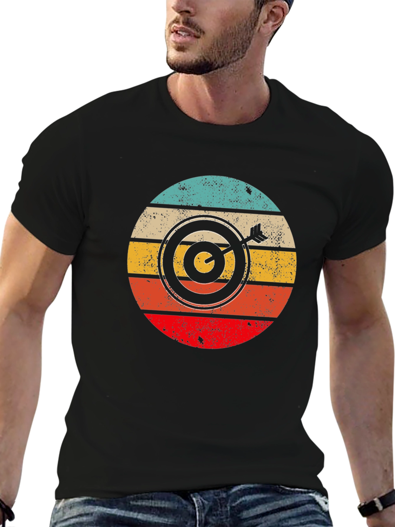 Retro Dartboard T-Shirt - Classic Style