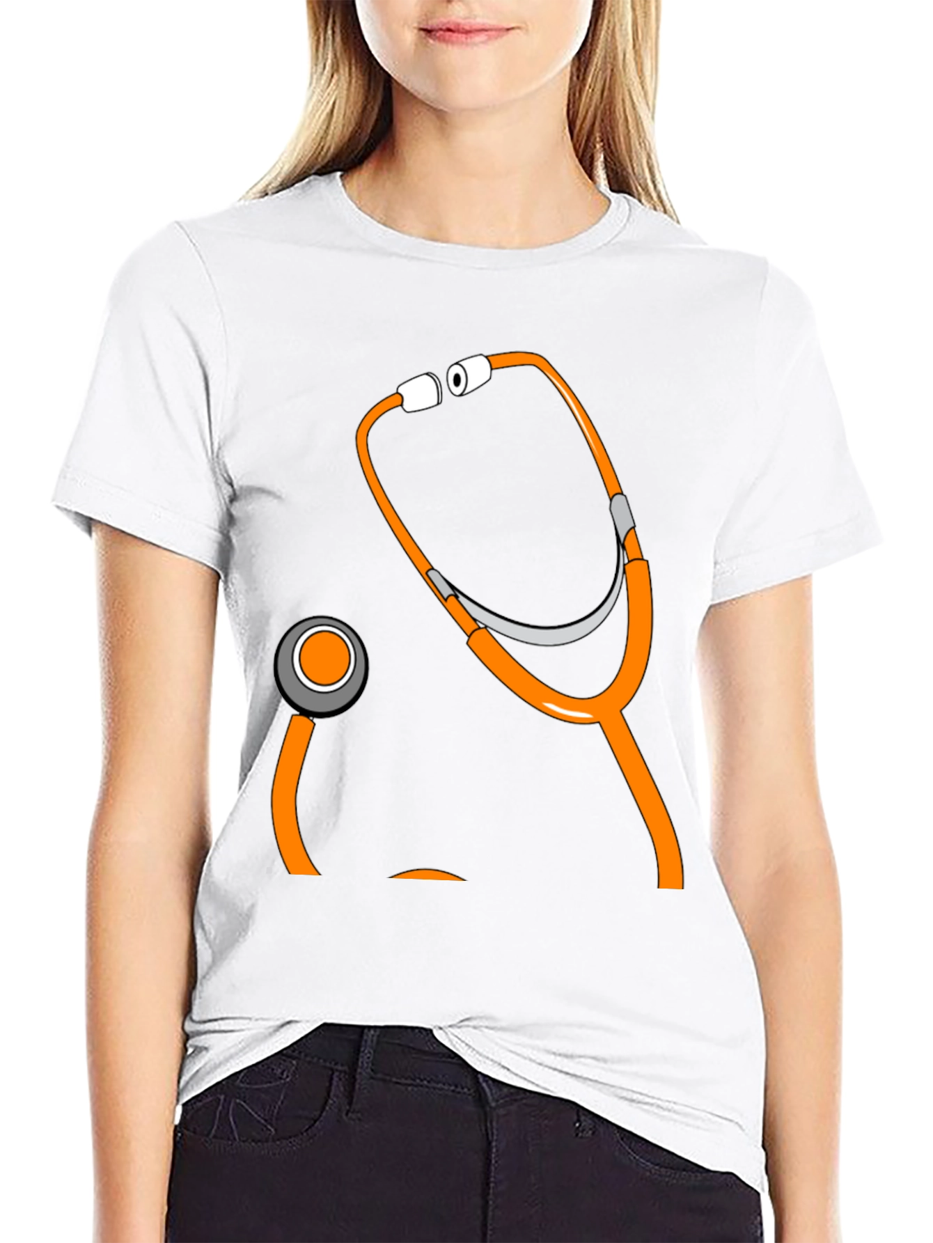 Novelty Stethoscope Graphic Tee - Medical Humor Apparel