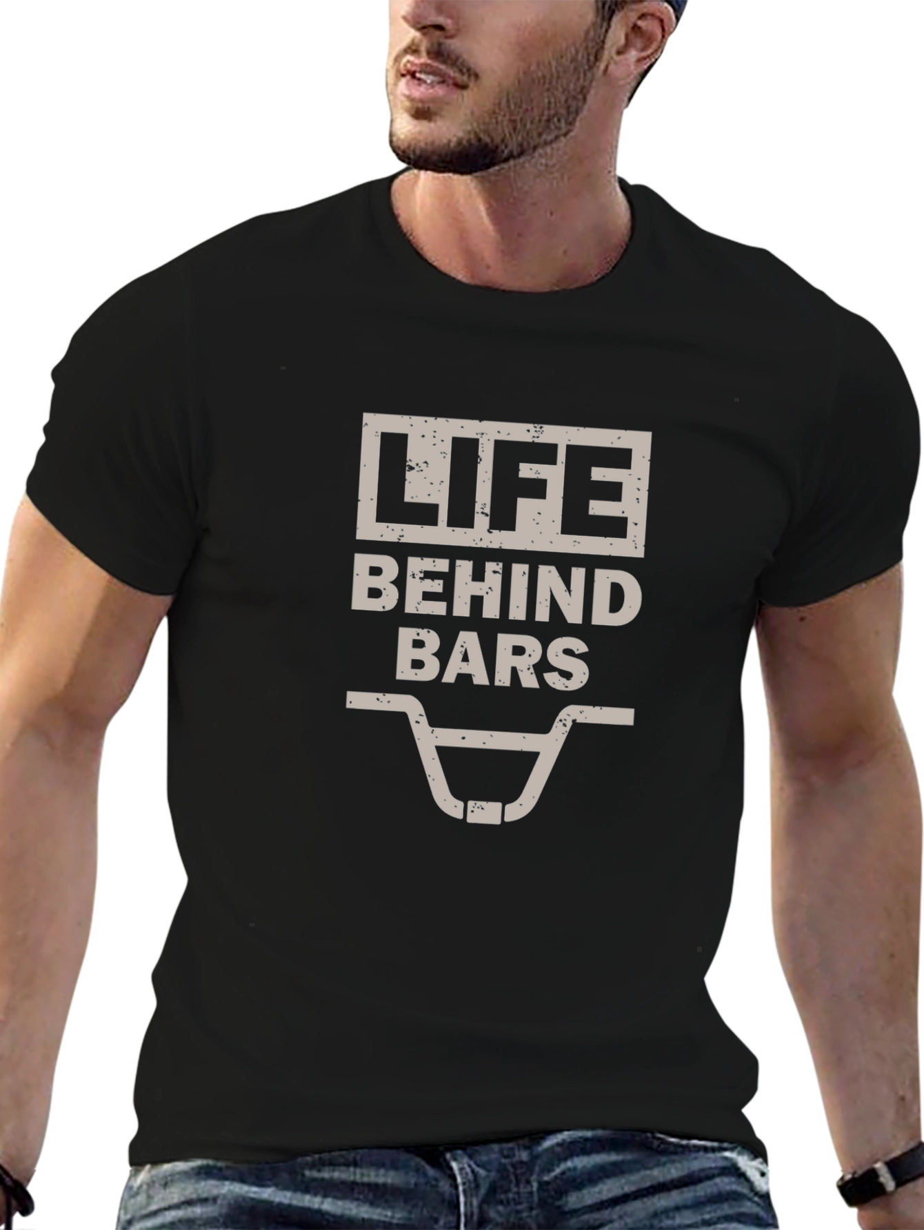 Life Behind Bars T-Shirt - BMX Bike Graphic Tee