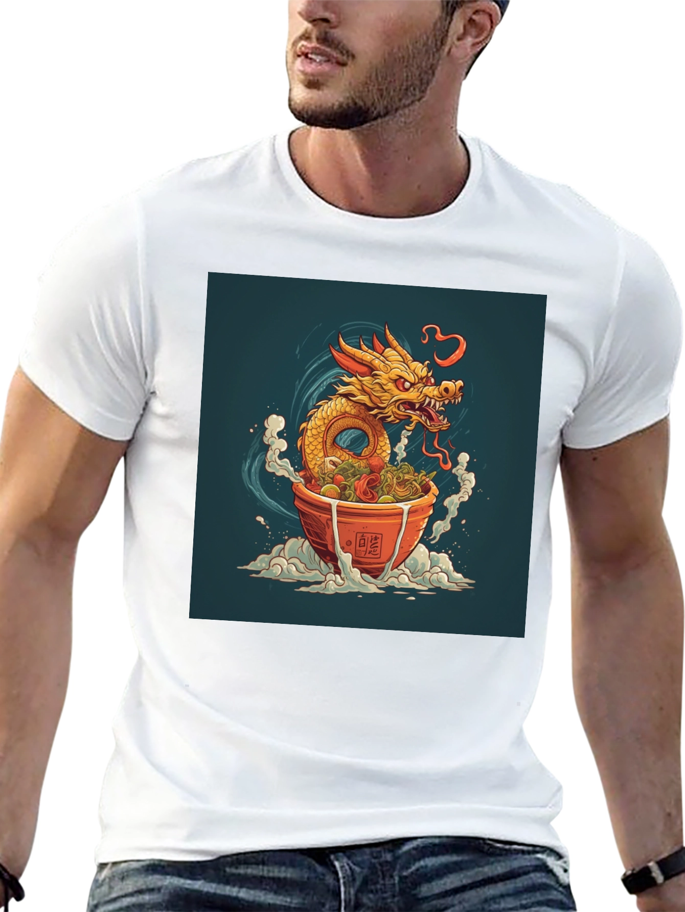 Dragon Ramen T-Shirt - Unique Graphic Tee