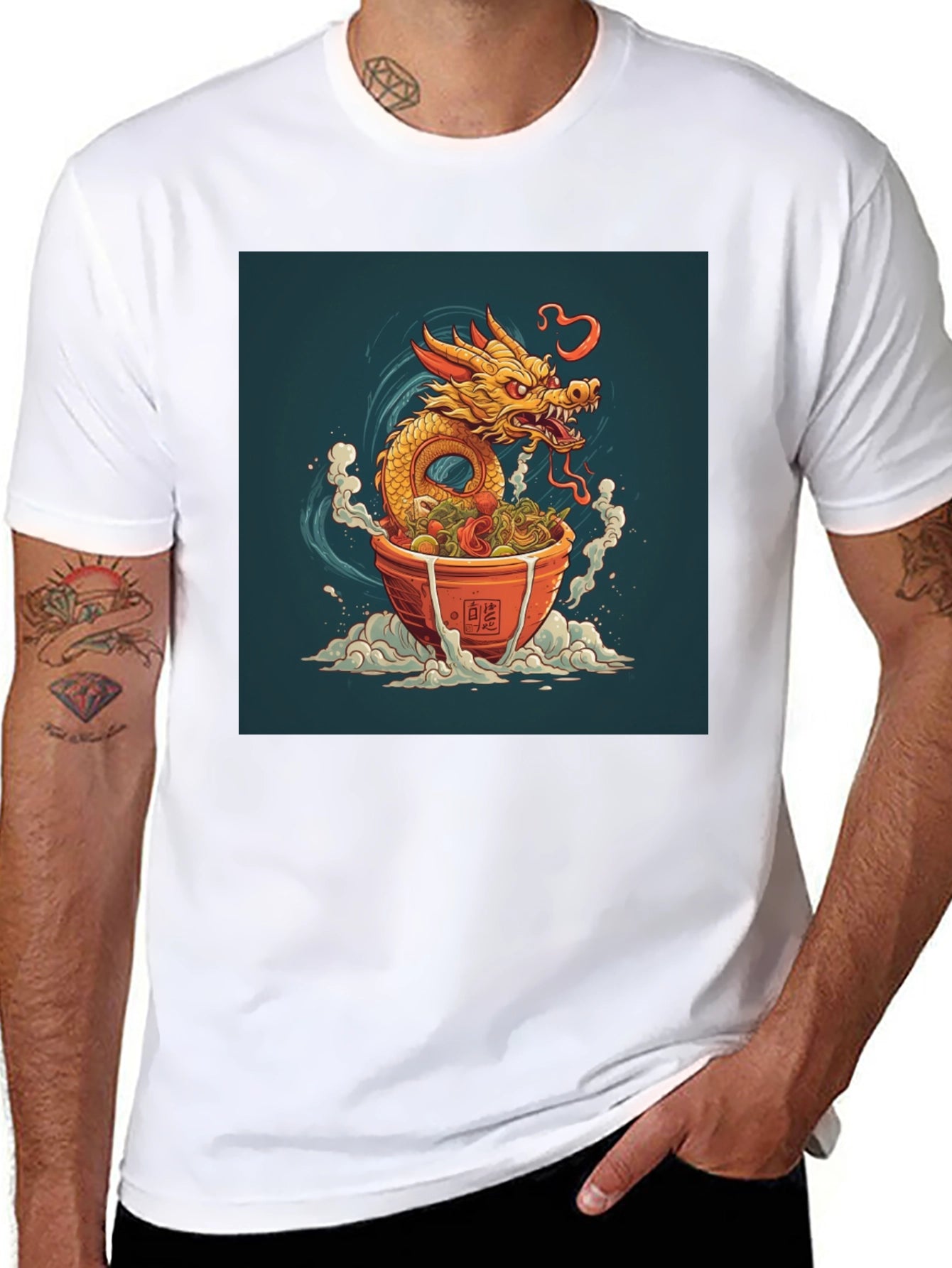 Dragon Ramen T-Shirt - Unique Graphic Tee