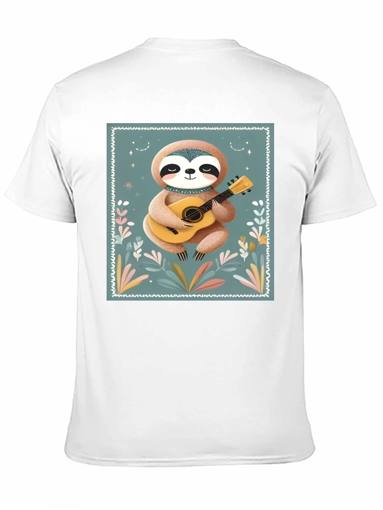Sloth Guitarist Graphic Tee - Black