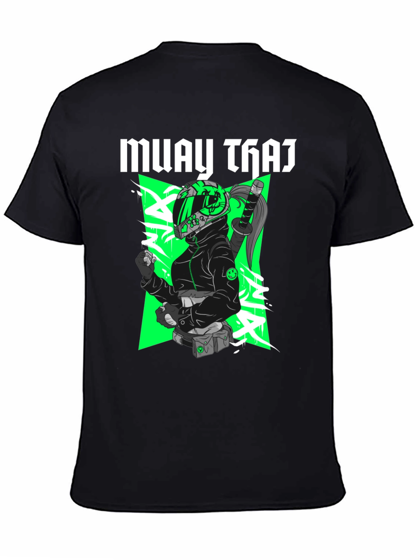 Muay Thai Moto Girl Graphic Tee