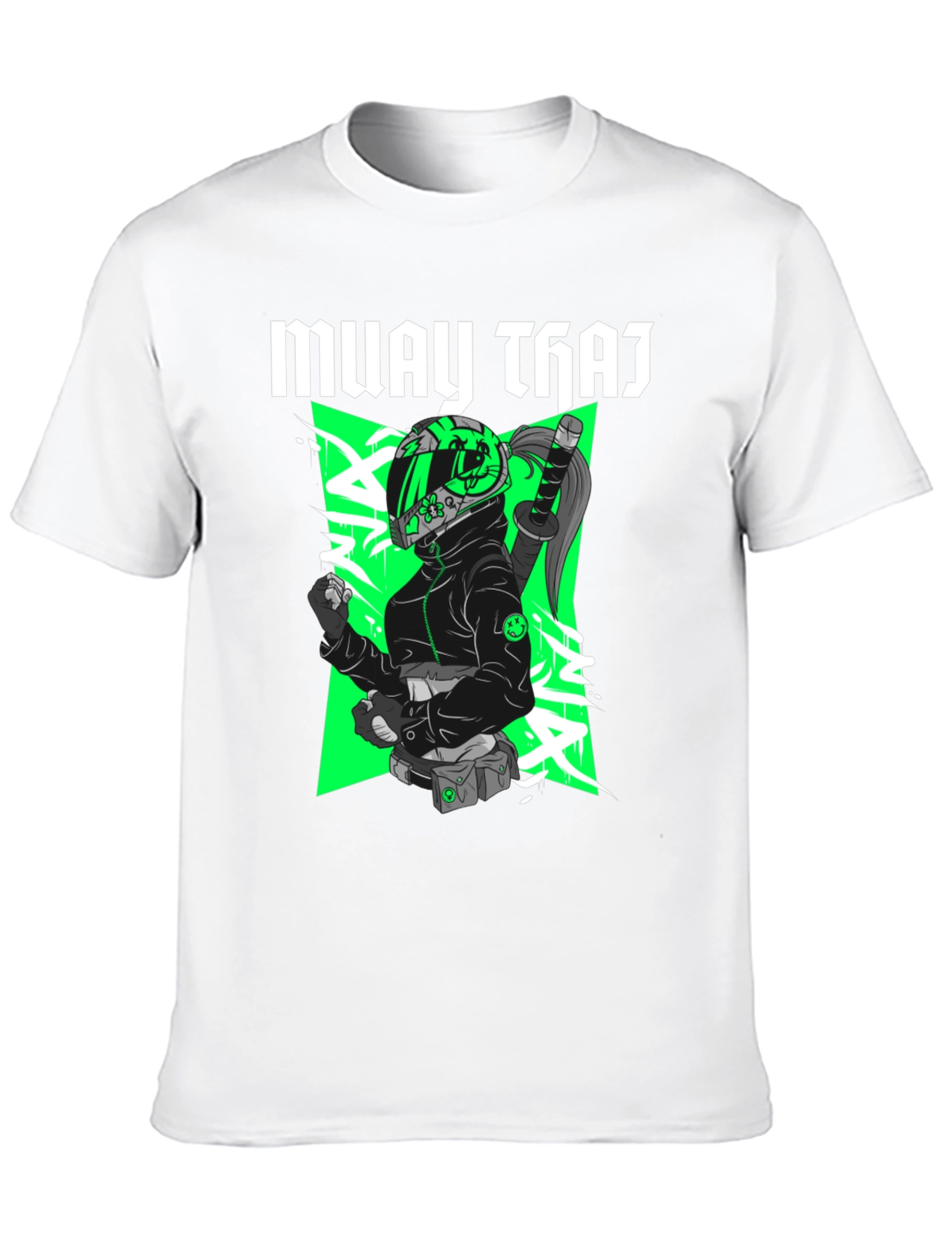 Muay Thai Moto Girl Graphic Tee