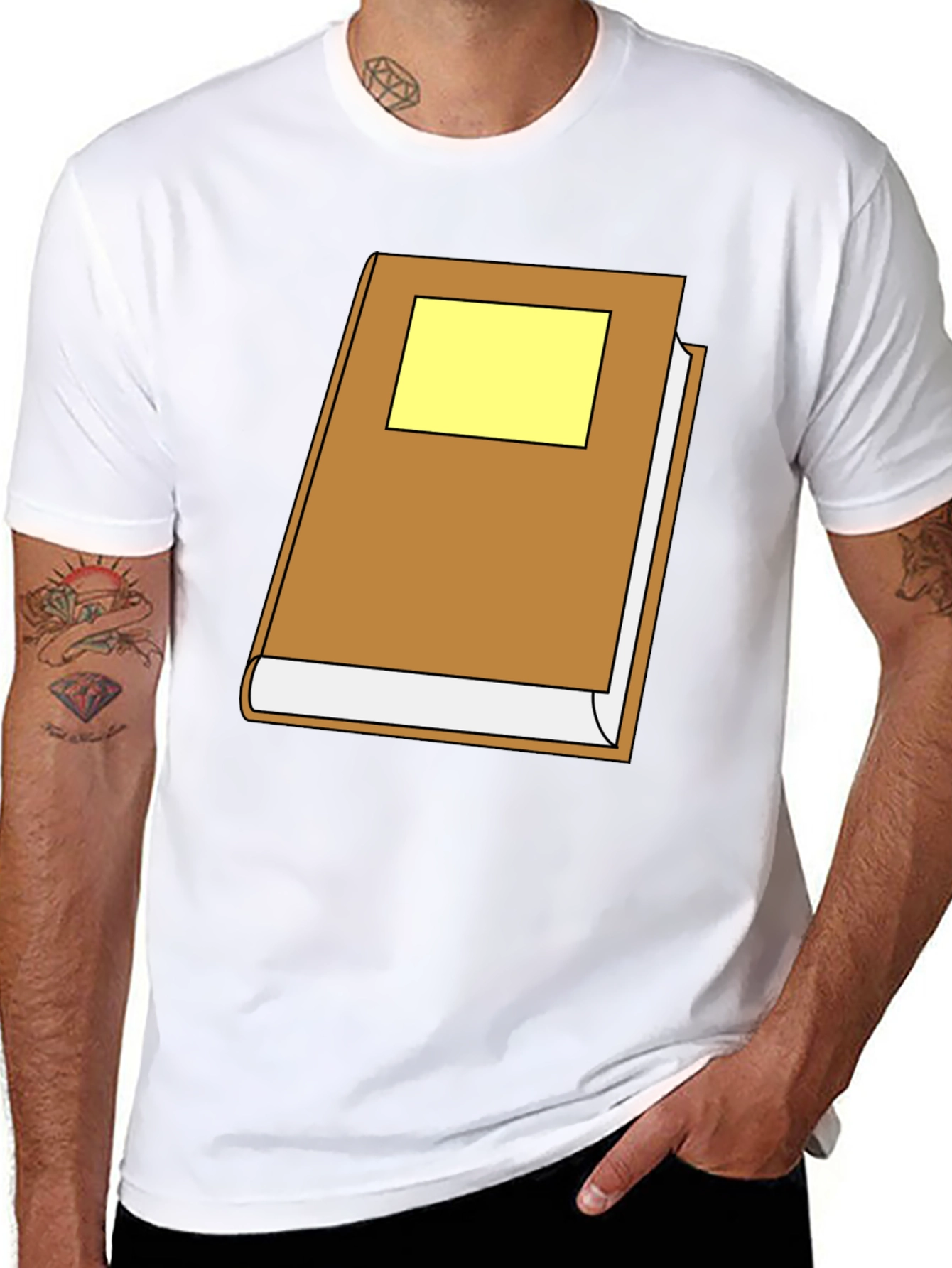 Bookworm Tee: Novelty Book Graphic T-Shirt