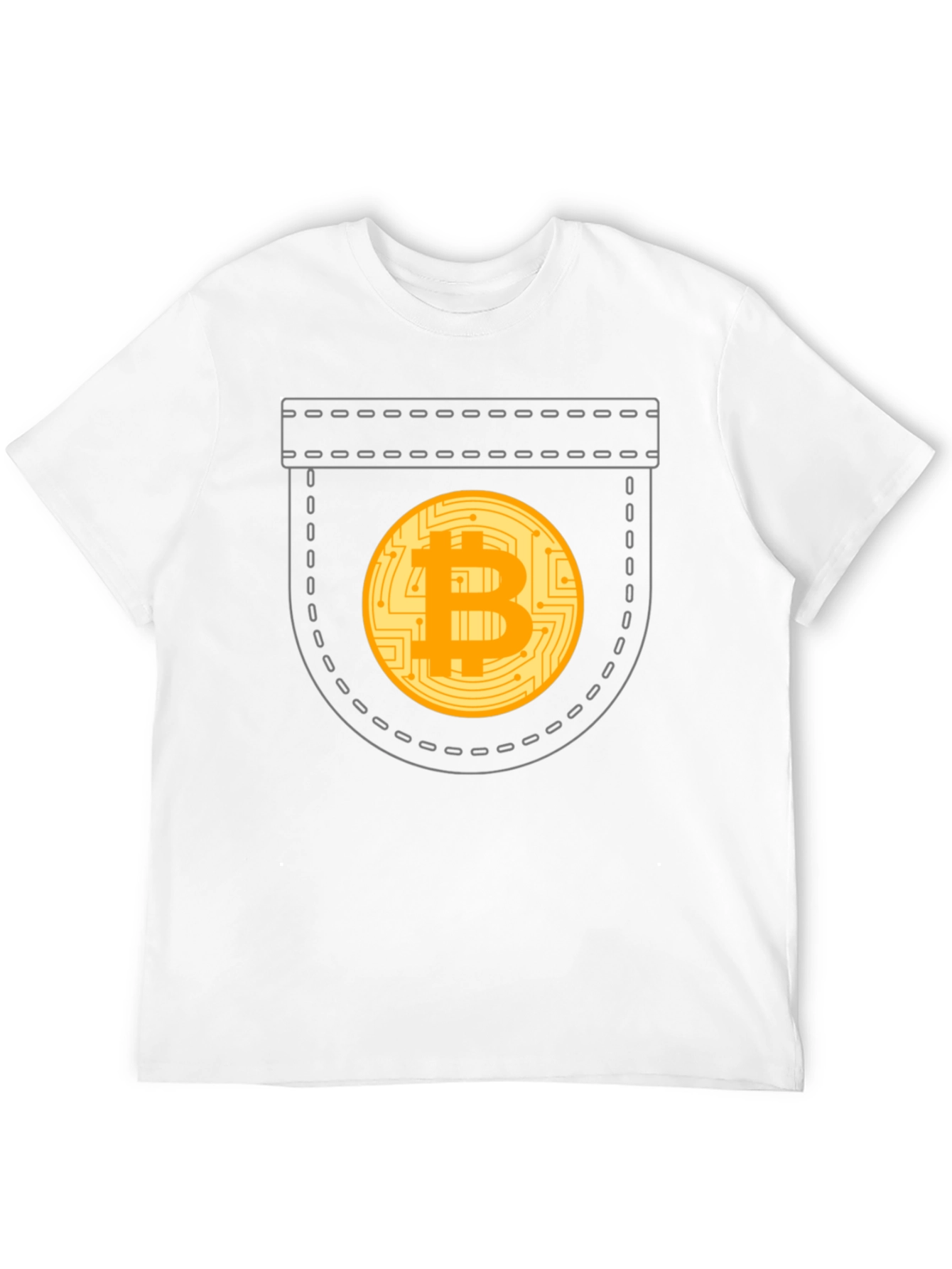 Bitcoin Pocket T-Shirt - Crypto Currency Tee