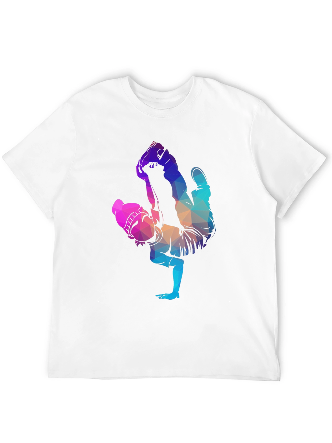 Geometric Dancer Graphic Tee - Unisex Black T-Shirt