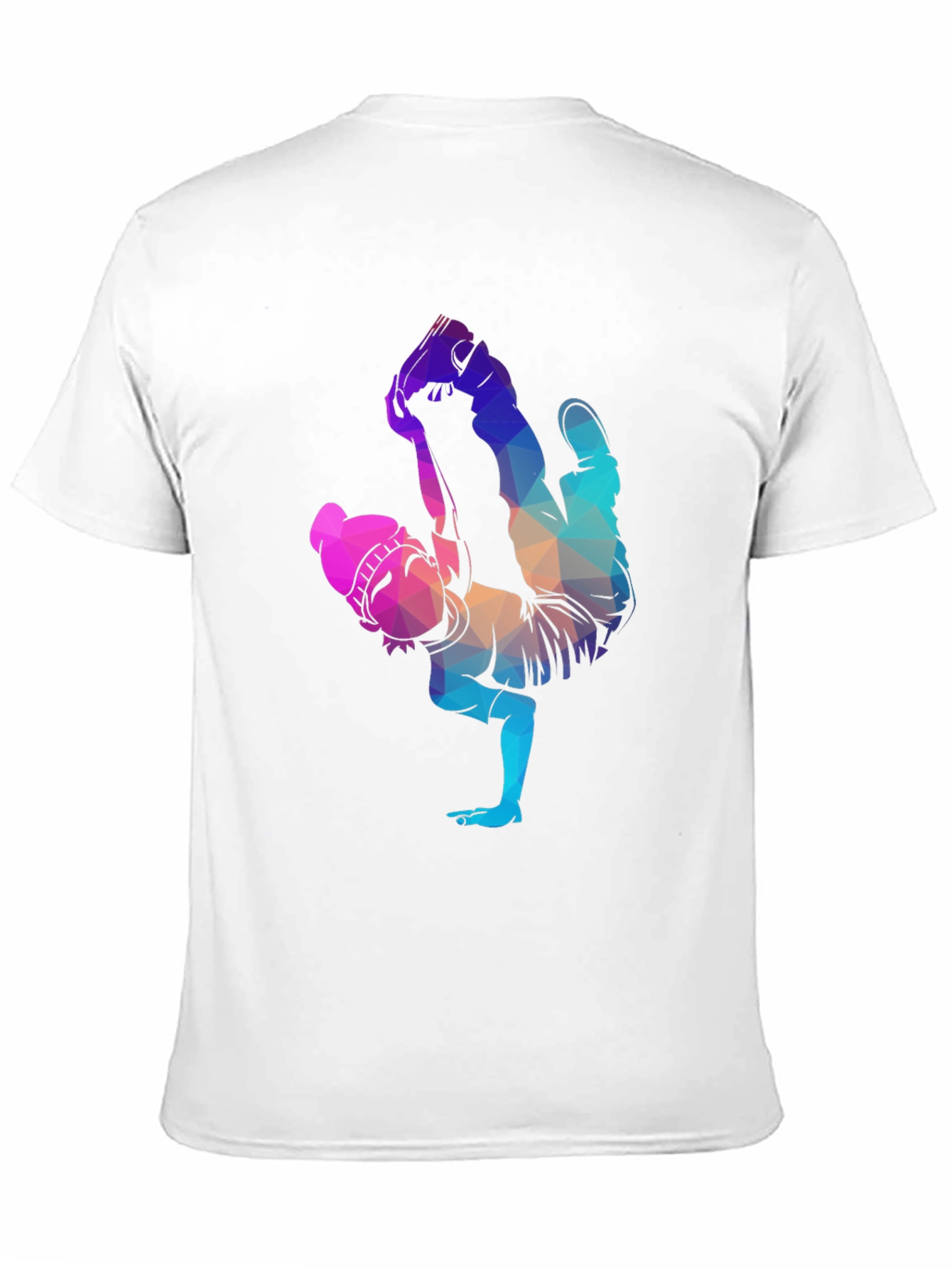 Geometric Dancer Graphic Tee - Unisex Black T-Shirt