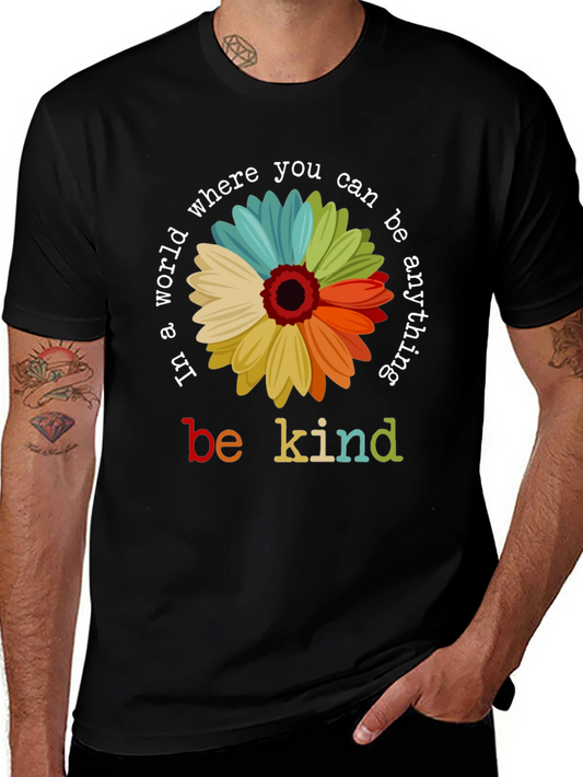 Be Kind Flower Graphic T-Shirt