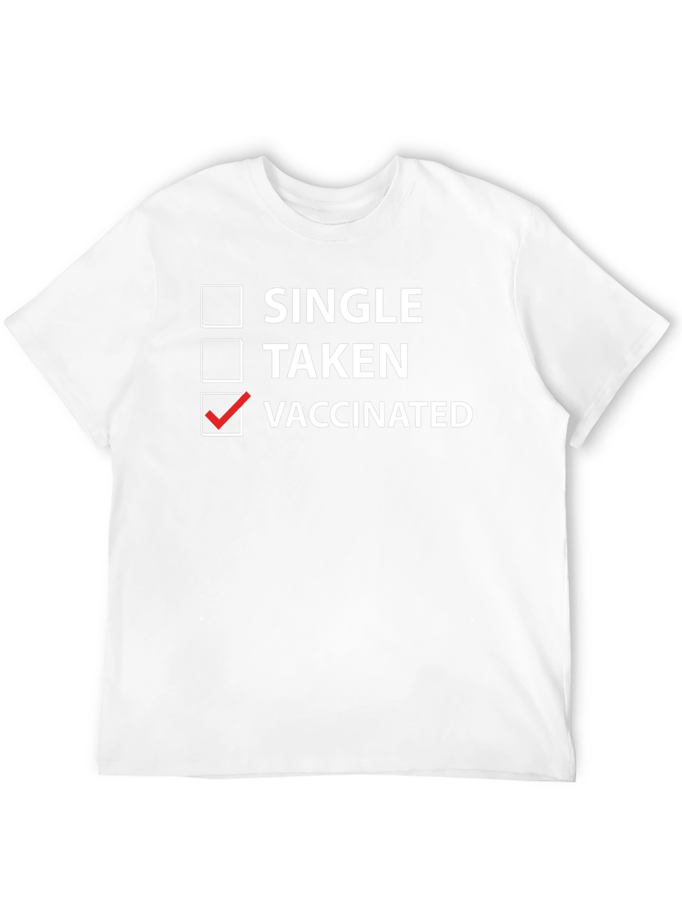Vaccinated Checkbox T-Shirt - Funny Novelty Tee