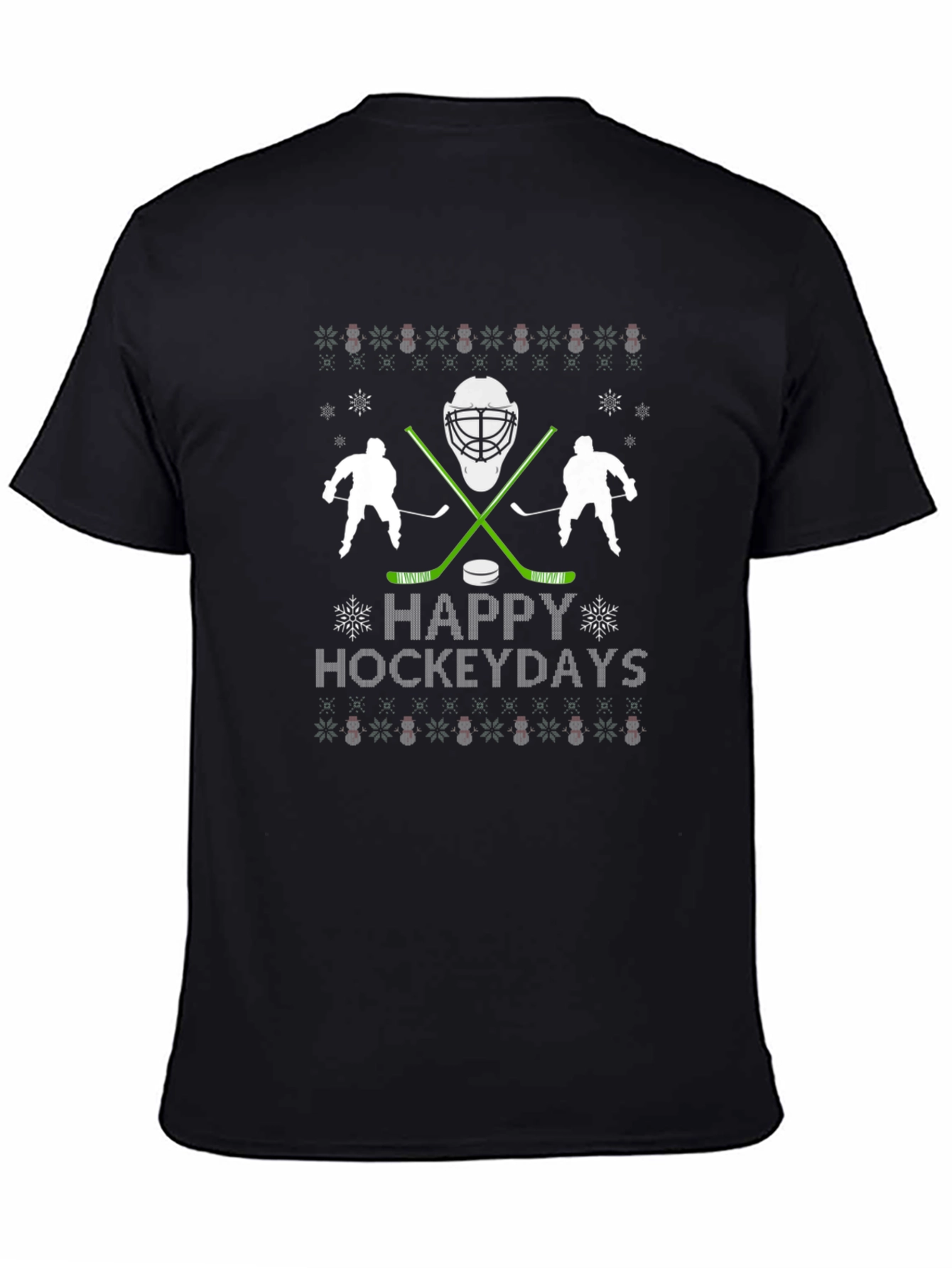 Happy Hockeydays T-Shirt - Holiday Hockey Tee
