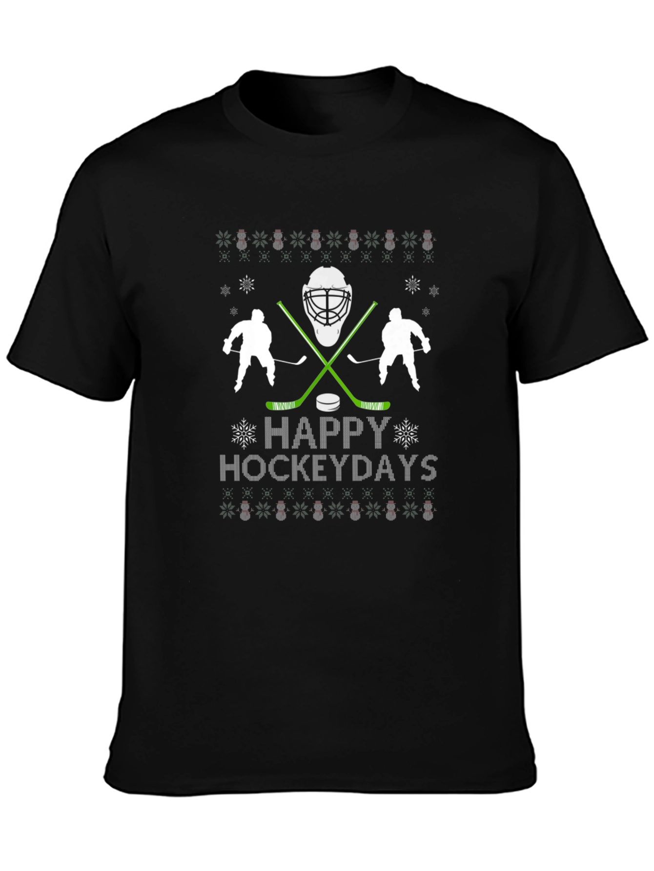 Happy Hockeydays T-Shirt - Holiday Hockey Tee