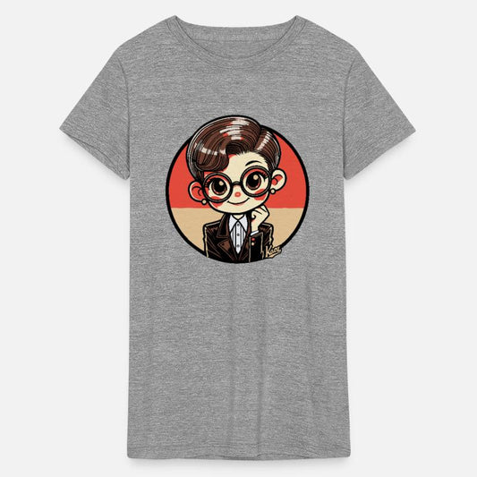 Chibi Retro Book Nerd Girl