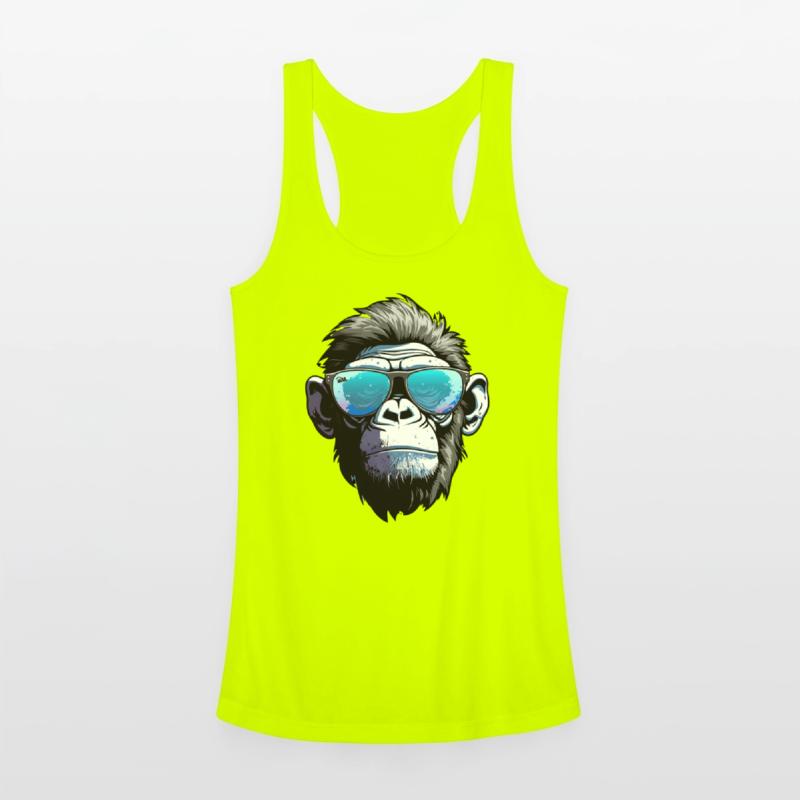Chic Chimp: Elegance in Blue Shades