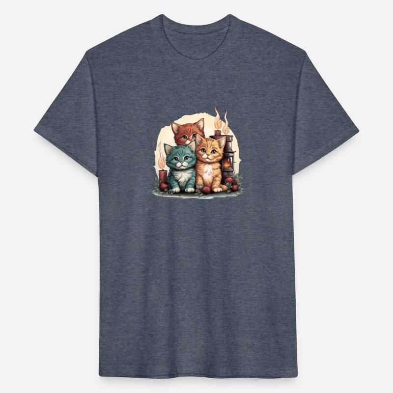 Chubby kittens in Christmas stockings hanging