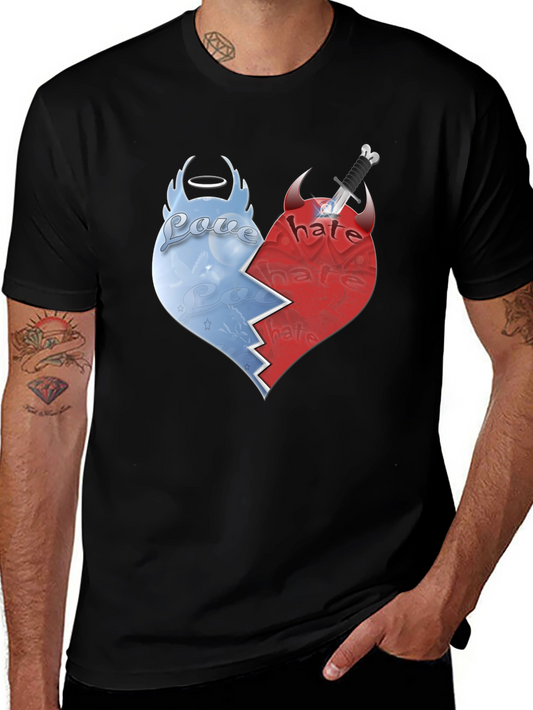 Love vs Hate Graphic T-Shirt