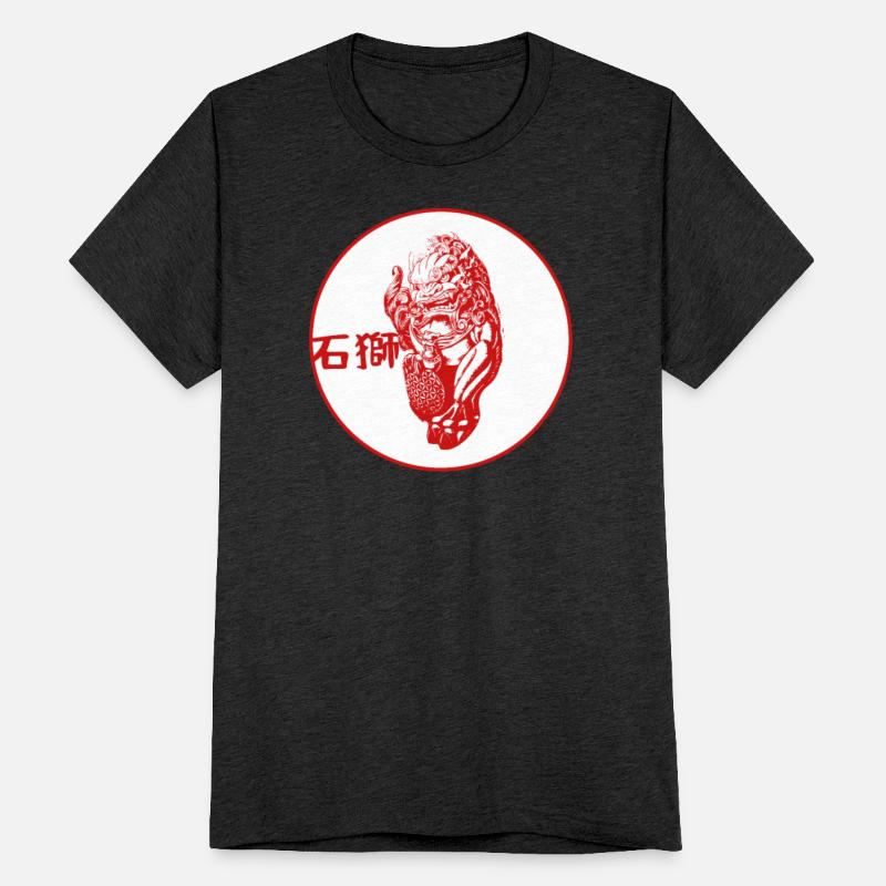 Circle Shishi japanese dog protector of temple