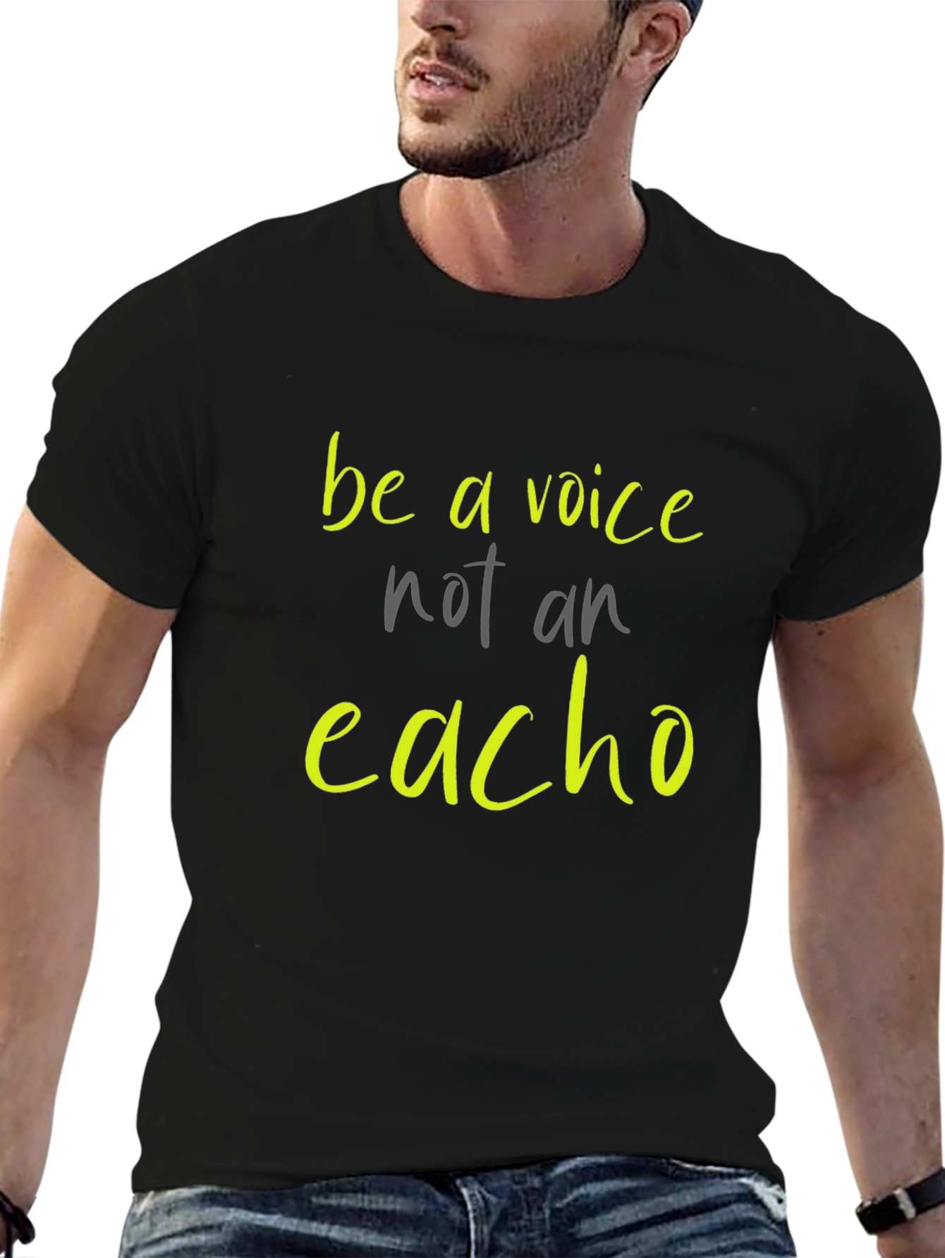 Be A Voice Tee - Stylish Graphic Print Shirt