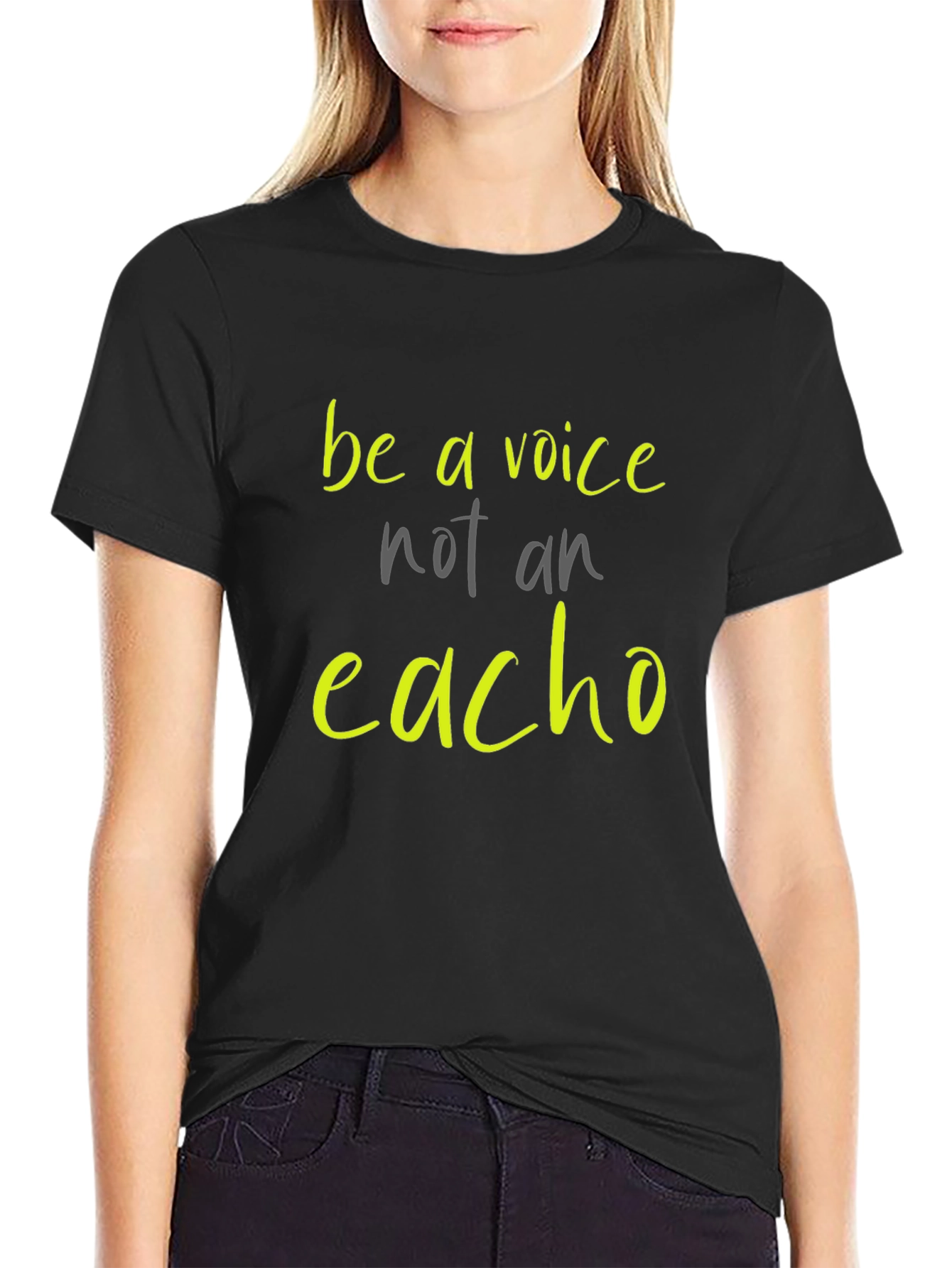 Be A Voice Tee - Stylish Graphic Print Shirt