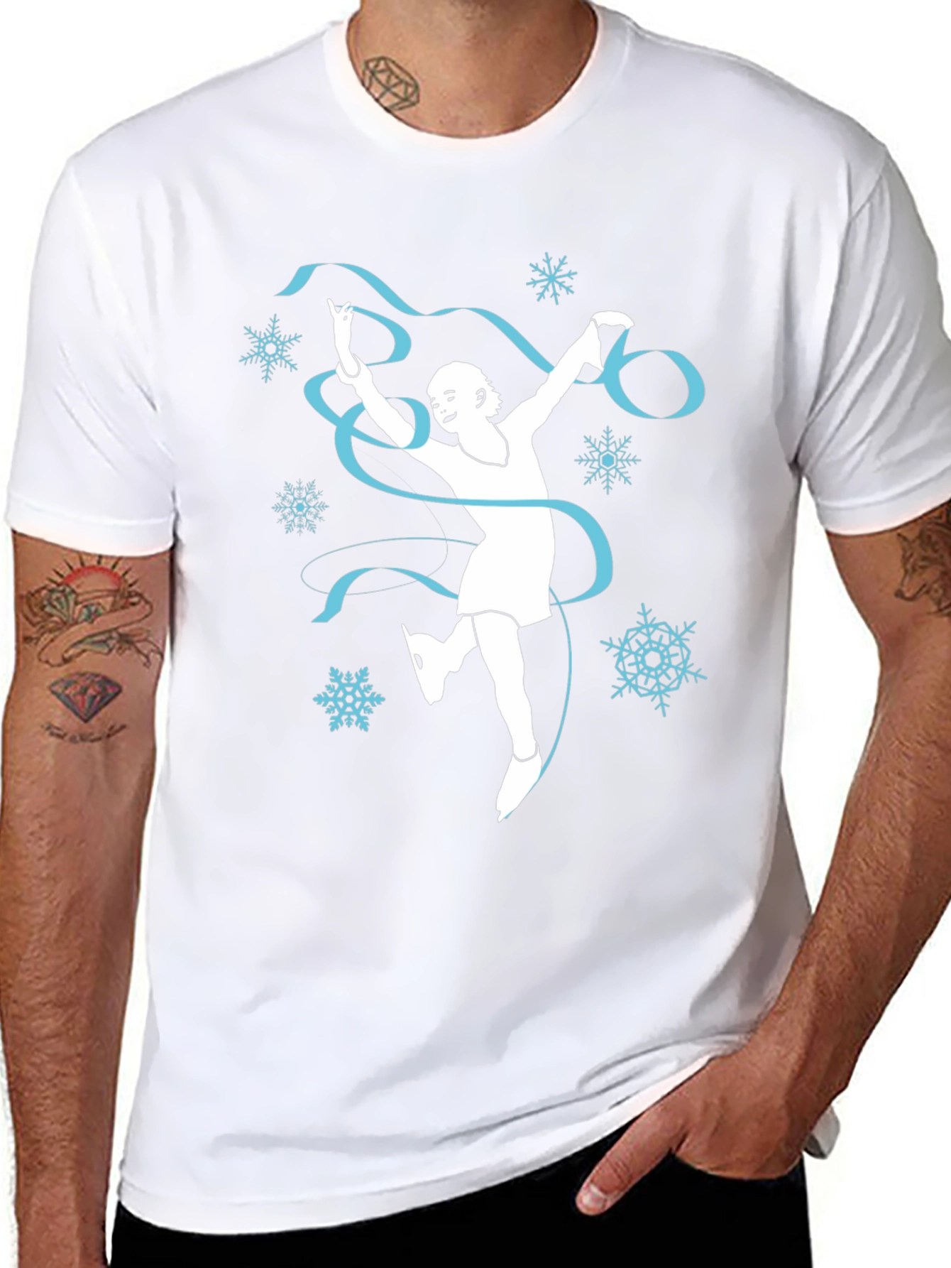 Winter Ice Skater Graphic Tee