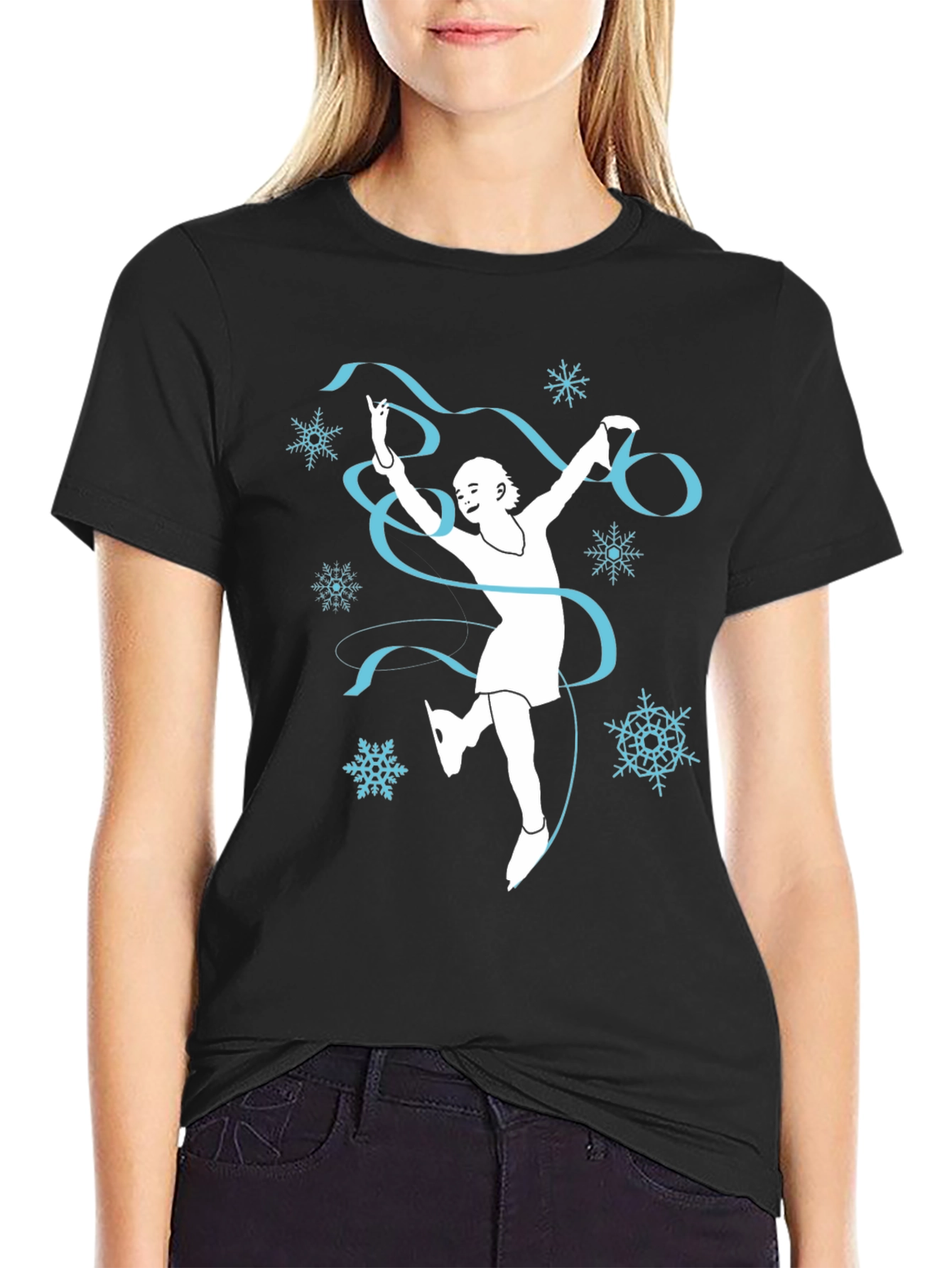 Winter Ice Skater Graphic Tee