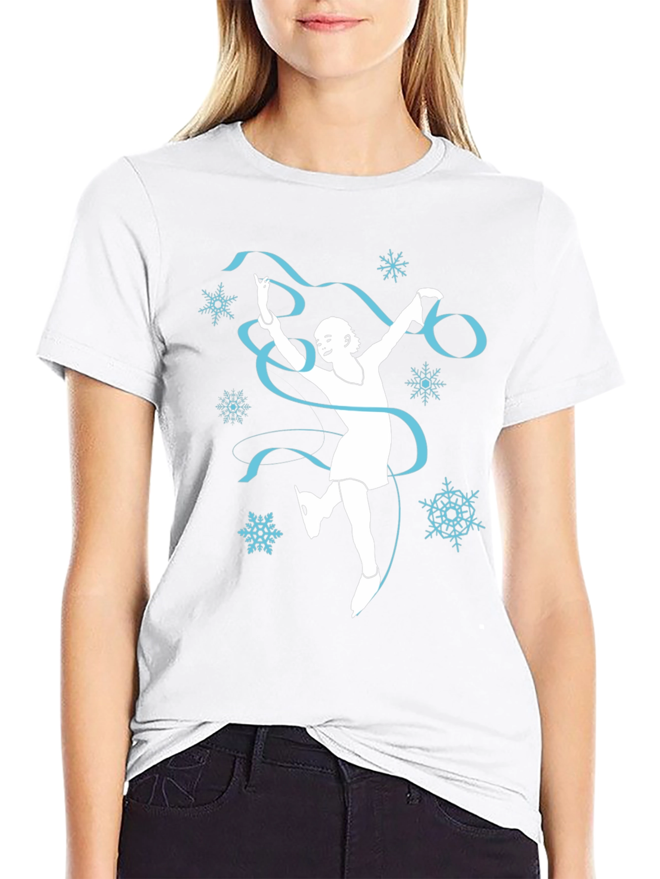 Winter Ice Skater Graphic Tee