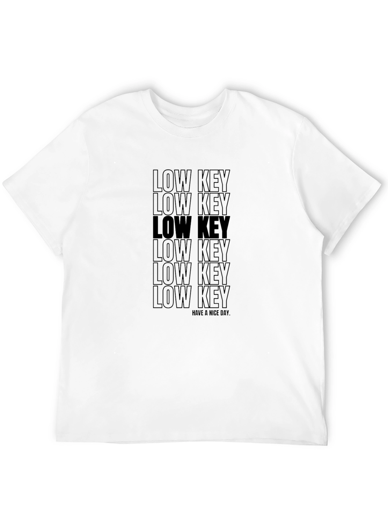 Low Key Graphic Tee - Mens Black T-Shirt