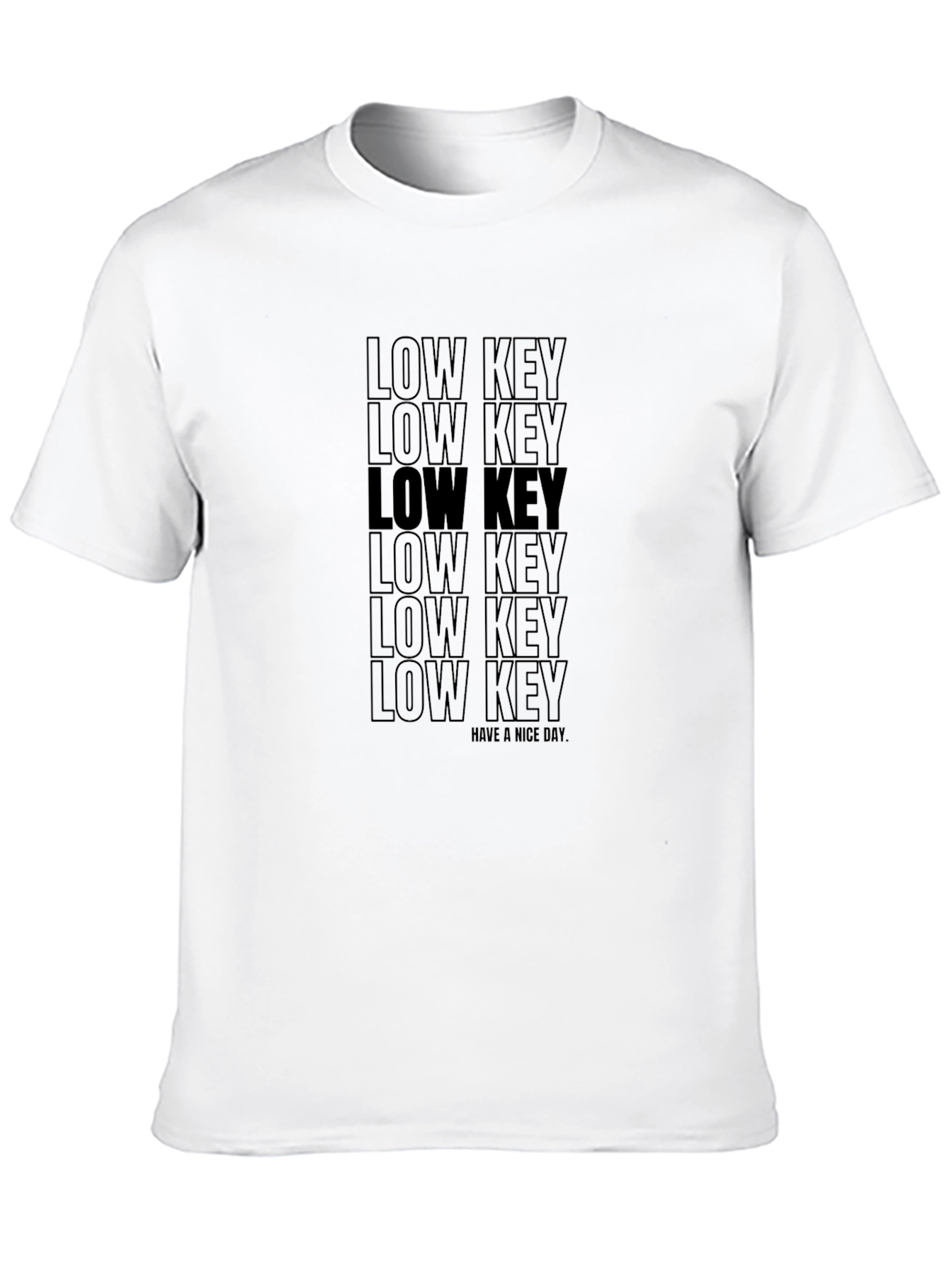 Low Key Graphic Tee - Mens Black T-Shirt