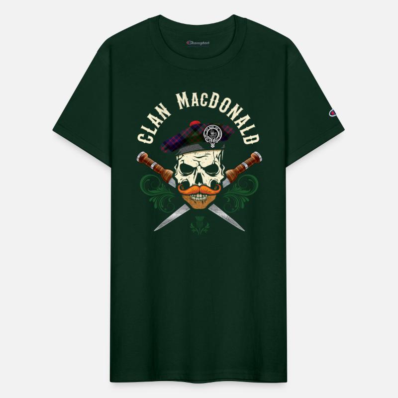 Clan MacDonald Scottish Skull Crest Badge Dirk