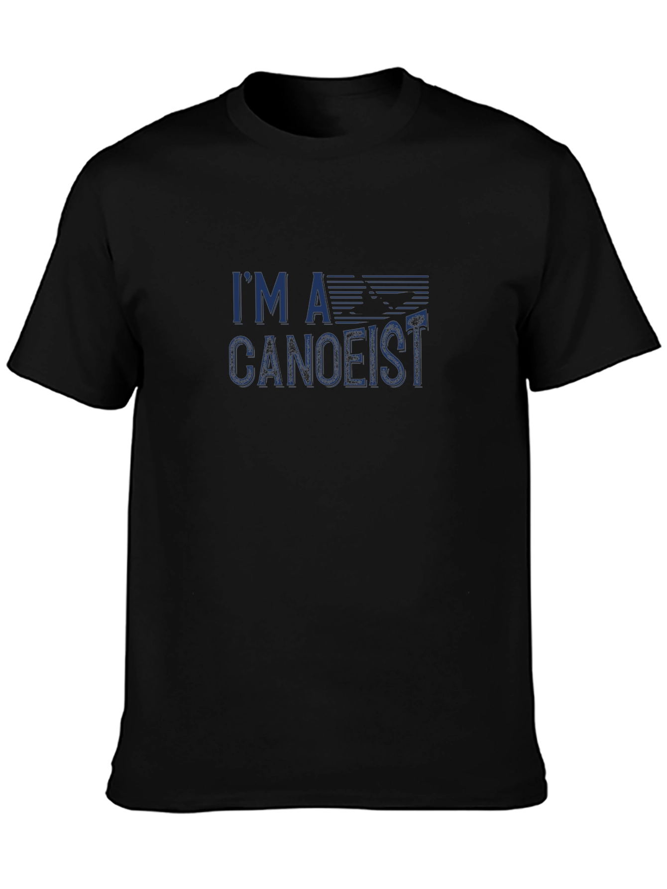 Im a Canoeist Graphic Tee - Black Cotton T-Shirt