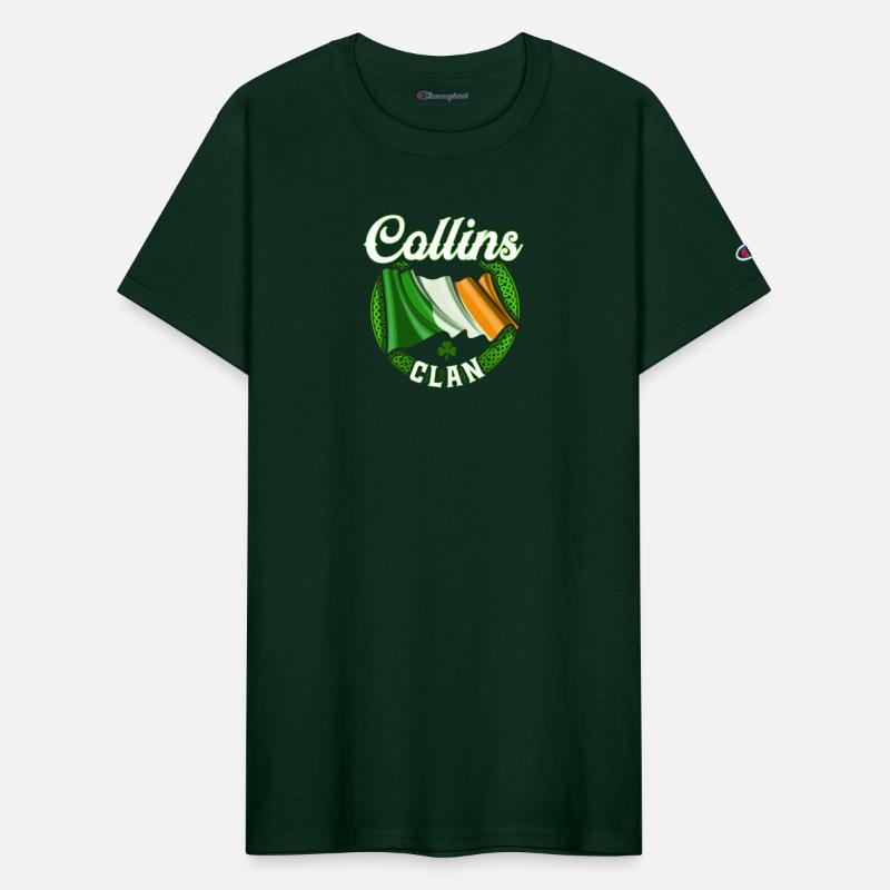Collins Surname Irish Last Name Ireland Flag