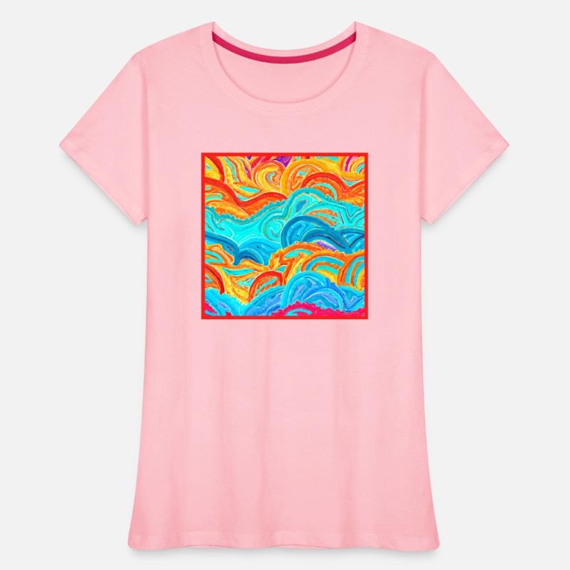 Colorful Waves Patterns Painting