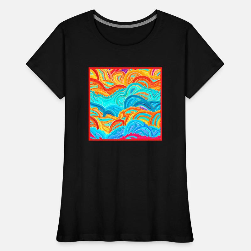 Colorful Waves Patterns Painting