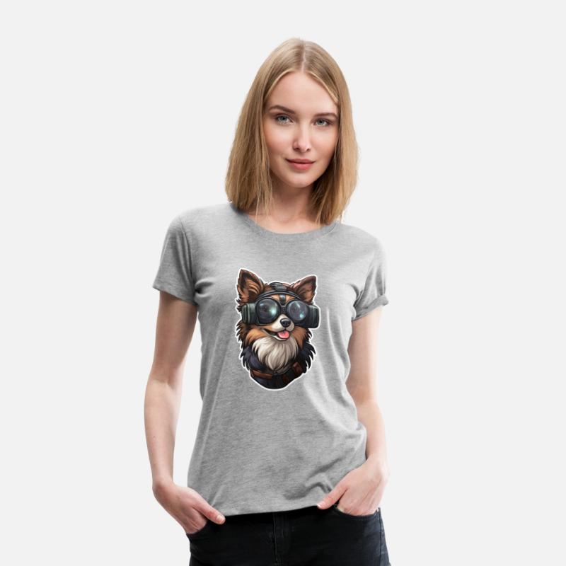 cool dog with goggles