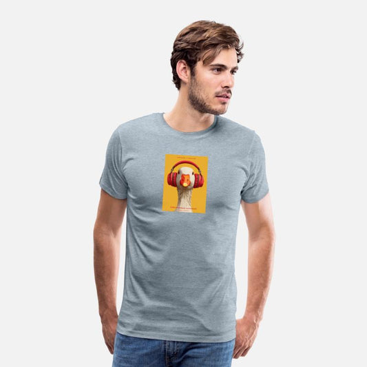 Cool Duck with Headphones – Funny Cute T-Shirt
