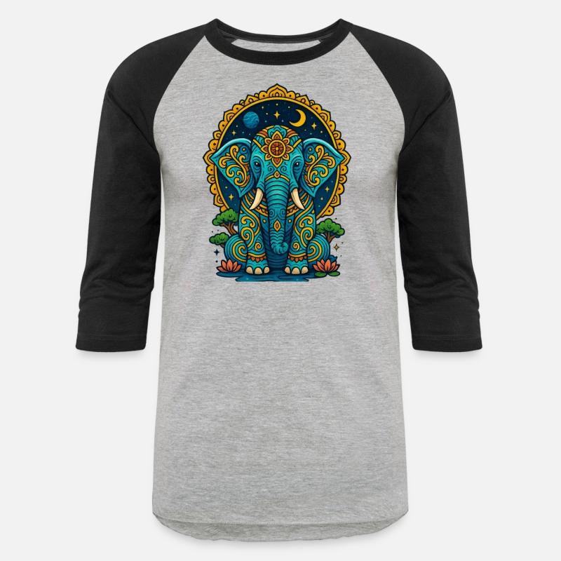 Cosmic Mandala Elephant Illustration
