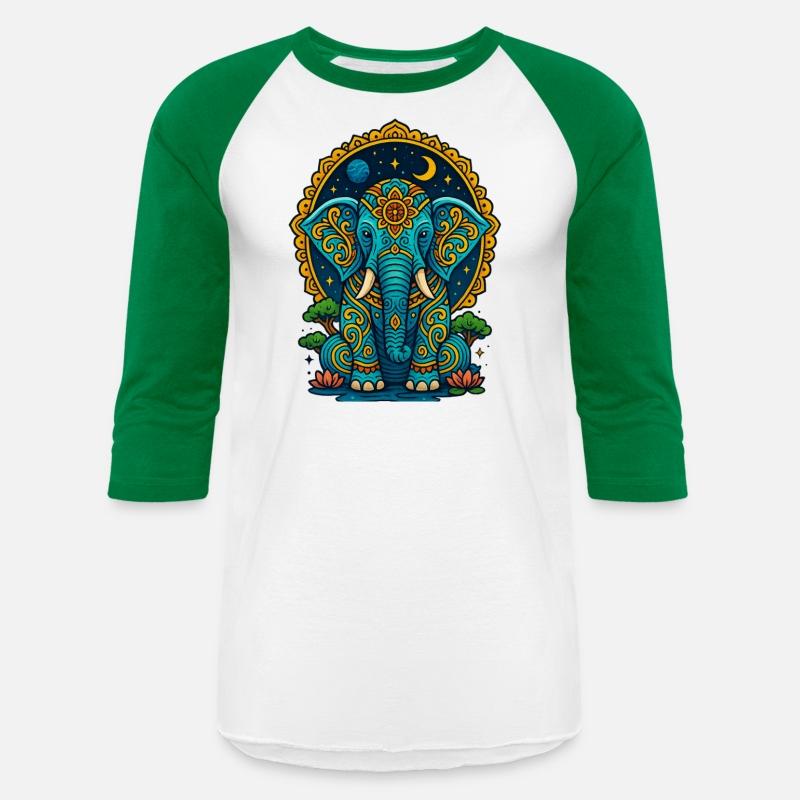 Cosmic Mandala Elephant Illustration