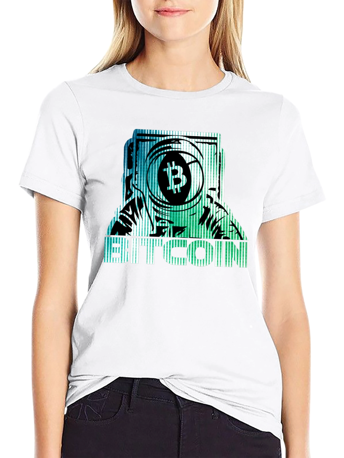 Bitcoin Astronaut Graphic T-Shirt - Crypto Fan Apparel