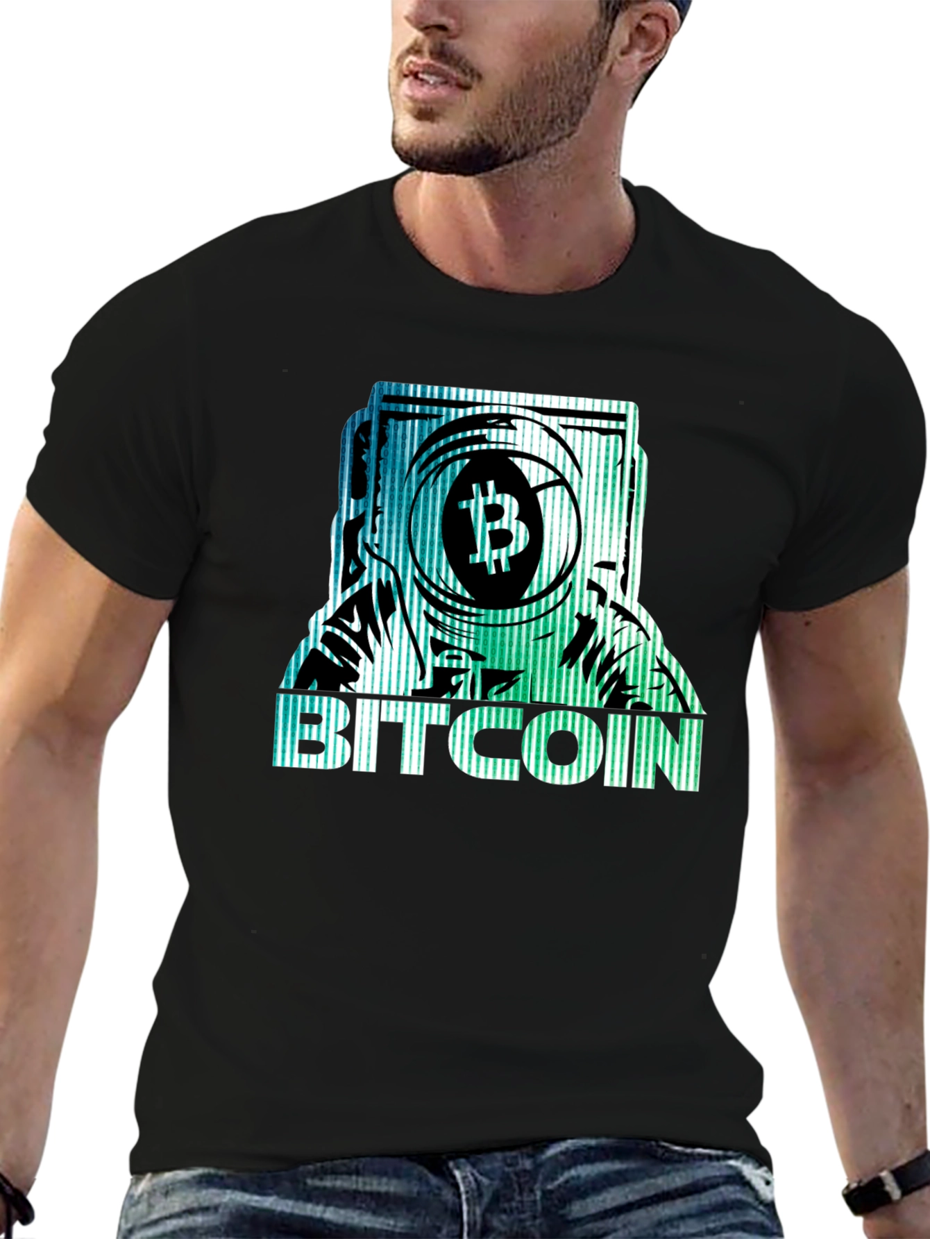 Bitcoin Astronaut Graphic T-Shirt - Crypto Fan Apparel
